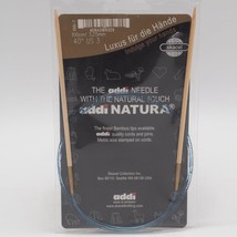 Addi Knitting Needle Circular Natura Bamboo Blue Cord 40&quot; US Size 3 - £25.00 GBP