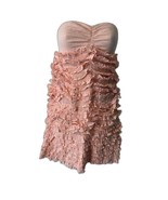 J.Crew Collection Light Pink Ruffle Strapless Dress S - £15.56 GBP