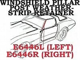 1977-1982 Corvette Retainer Weatherstrip Windshield Post With Clip Pair - $108.85