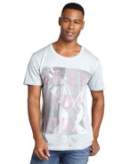 BLACK HEARTS BRIGADE Slate Blue Graphic Front Save Your Soul T-Shirt &quot;Sm... - $22.81 CAD