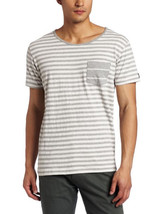 Zanerobe Men&#39;s Penny Basic Raglan Stripe Tee Light Gray &quot;X-Large&quot; - $22.17