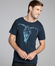 T-Squad Navy Cotton Jersey &#39;Bull&#39; Graphic T-Shirt MSRP: $48.00 &quot;Small&quot; - £18.68 GBP