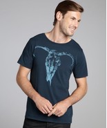 T-Squad Navy Cotton Jersey &#39;Bull&#39; Graphic T-Shirt MSRP: $48.00 &quot;Small&quot; - $32.59 CAD
