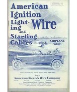 1920 AMERICAN STEEL &amp; WIRE Catalog for Automobiles, Motor Boats, Airplan... - $20.35 CAD