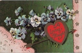 Valentines Postcard Vintage Embossed Divided Back Used Printed In Germany - $12.99