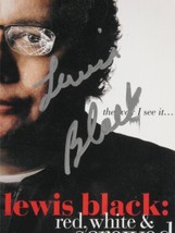 Lewis Black Signed Red White &amp; Screwed DVD Cover Autographed, No Disc - £15.81 GBP