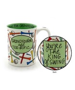 Father's Day or other holiday Grandfather Golfer Mug gag King of Swing - $39.99