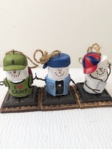 S&#39;MORES Ornaments set 3 Camp Denim MP3 Music boy Midwest Seasons Cannon Falls - £25.55 GBP