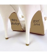 Name and Established Date Wedding Shoe Decals - $109.85 MXN