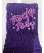 Tia fashions purple socks licensed Red Hat Society rockin ruby - $13.59