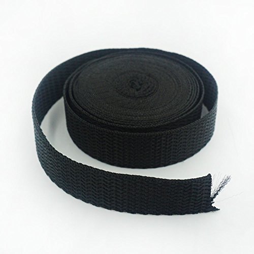 Bluemoona 10 Yards - 32MM 1 1/4" Polypropylene Webbing Belt Strap Buckle Strappi