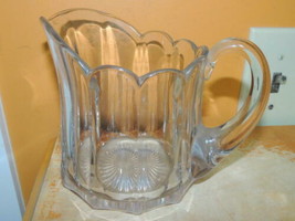 Antique 5&quot; Pitcher Heisey Colonial Pattern Peerless Crystal Glass medium... - $31.49
