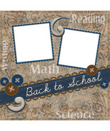 School Days Digital Scrapbooking Quick Page Layout - $4.11 CAD