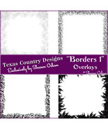 Digital Scrapbooking Borders 1 Page Overlays - $5.48 CAD