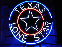 Brand New Texas Lone Star Logo Neon Light Sign 16&quot;x 16&quot; [High Quality] - £109.38 GBP