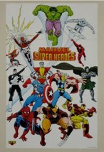 1989 Marvel Poster:Spiderman,Avengers,X-Men,Punisher,Hulk,Thor,IronMan,Wolverine - $34.84