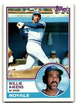 1983 Topps #136 Willie Aikens    Kansas City Royals Baseball Cards NM N ID:61390 - £1.58 GBP