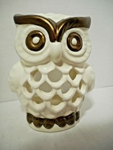 Better Homes and Gardens Ceramic Owl Bird Tealight Holder Cut-outs on Tummy Area - £14.99 GBP