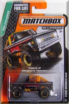 Matchbox - Ford Bronco 4x4: MBX Explorers #113/120 (2015) *Black Edition* - £2.35 GBP