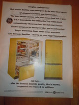 Vintage General Electric Spacemaker Refrigerator Print Magazine Advertis... - $5.99