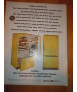 Vintage General Electric Spacemaker Refrigerator Print Magazine Advertis... - £4.73 GBP