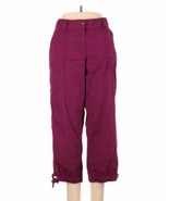 Ann Taylor Loft Fuschia Pink Capri Pants Women&#39;s Original Crop Size 6 - £12.45 GBP