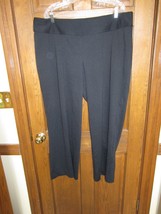 Lane Bryant Black Seamed Front Leg Pull-On Dress Pants - Size 18/20 Petite - $19.78
