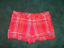 Women Shorts 100% Cotton Bright Plaid JCP Ladies Bottoms 10 Colorful J.C... - £7.82 GBP