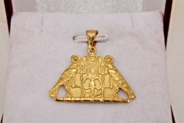 Egyptian Handmade Pendant Gold 18K The Holy Pharaonic Power Pendant 4.5 Gr - £441.16 GBP