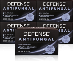 Defense Antifungal Bar Soap 5-Pack | Medicated anti Fungus Treatment for Jock It - £61.85 GBP