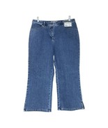 Geoffrey Beene Womens Blue Denim Stretch Capri Jeans Size 12 New - £11.70 GBP