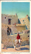 Vtg Postcard, Hopi Indians, Inhabiting High table-lands of New Mexico, AZ - £6.55 GBP
