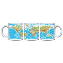 World Physical Map Mug - £14.00 GBP