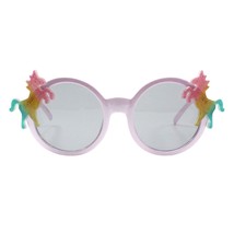Unicorns Design Girl&#39;s Round Circle Sunglasses Kid&#39;s Fashion UV 400 - £8.66 GBP