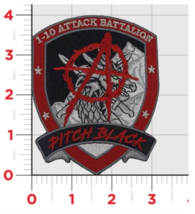 MILITARY A COMPANY 1-10 ATTACK BATTALION EMBROIDERED HOOK &amp; LOOP PATCH - $39.99