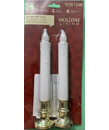 SET OF 2 TABLE TOP CANDLES WITH TIMER, 9&quot; TALL INDOOR USE BRAND - $242.33 MXN