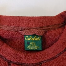 Cabela's RN#56835 Men's Burnt Orange Fleece Pullover Polartec Sweatshirt Size L image 4