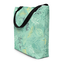 Forest Herbs Blue Design Beach Bag - £25.67 GBP