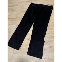 Peter Christian Mens Black Corduroy Straight Leg Pants Size 40x30 MT24 - $30.56