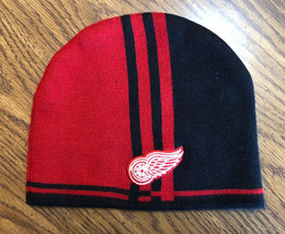 Detroit Red Wings NHL Men&#39;s Reebok Winter Hat One size Beanie Pre Owned VGC! - £11.18 GBP