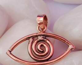 1 Pc Pure Copper Healing Spiral Pendant Locket, Jewelry Spiritual Kriya ... - $404.73 MXN