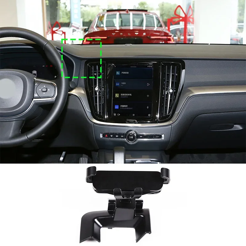 For Car for Volvo S60 V60 2020-2023 ABS Black Car Mobile Phone Holder Ca... - £20.61 GBP+