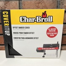 Char-Broil Offset Smoker Cover Black All Weather Protection 60” Max - £19.57 GBP