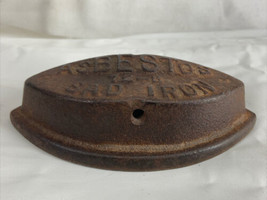 Antique Asbestos 72-B Flat Iron Sad Charcoal Box Coal Paper Weight Art D... - £11.08 GBP