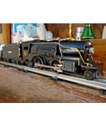 LIONEL PREWAR O GAUGE 259E STEAM LOCOMOTIVE  TINPLATE 1934 W/ NICKEL TRI... - $235.00