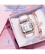 Inexpensive Birthday Gift Set, Colorful Watch + Bracelet for Ladies  - $925.91 MXN