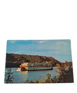 Postcard Steamboat Delta Queen Madison Indiana Mississippi Chrome Unposted - £5.62 GBP