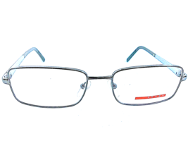 New PRADA Sport VPS 56A 5AV-1O1 Silver 53mm Men&#39;s Eyeglasses Frame Italy - $189.99