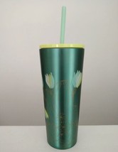 Starbucks Stainless Steel 16oz Tumbler - Green - Floral Cactus - NEW w/ ... - £31.00 GBP