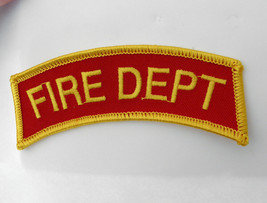 Us Fire Fighter Fire Dept Department Shoulder Patch 1.1 X 3.4 Inches - £4.43 GBP